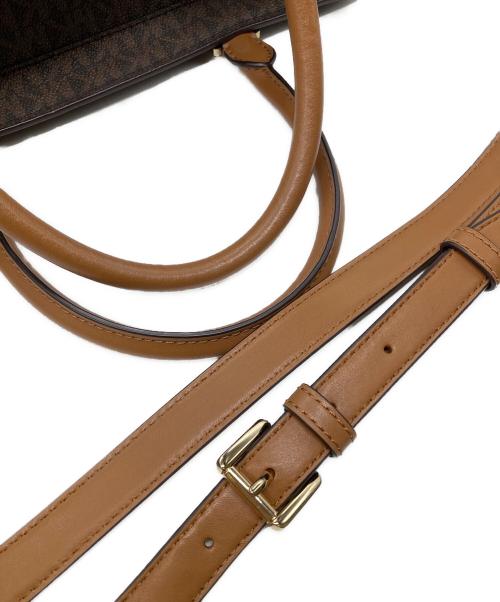 MICHAEL KORS（マイケルコース）MICHAEL KORS (マイケルコース) ヌーボー ハミルトン サッチェル 2WAYバッグ ブラウンの古着・服飾アイテム