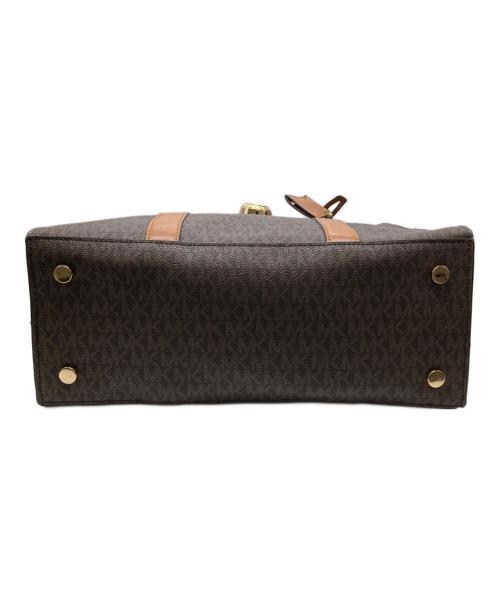 MICHAEL KORS（マイケルコース）MICHAEL KORS (マイケルコース) ヌーボー ハミルトン サッチェル 2WAYバッグ ブラウンの古着・服飾アイテム