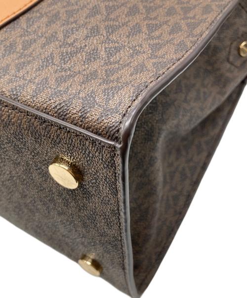 MICHAEL KORS（マイケルコース）MICHAEL KORS (マイケルコース) ヌーボー ハミルトン サッチェル 2WAYバッグ ブラウンの古着・服飾アイテム