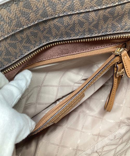 MICHAEL KORS（マイケルコース）MICHAEL KORS (マイケルコース) ヌーボー ハミルトン サッチェル 2WAYバッグ ブラウンの古着・服飾アイテム