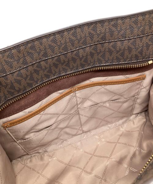 MICHAEL KORS（マイケルコース）MICHAEL KORS (マイケルコース) ヌーボー ハミルトン サッチェル 2WAYバッグ ブラウンの古着・服飾アイテム