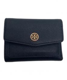 TORY BURCH（トリーバーチ）の古着「3つ折り財布」｜ブラック