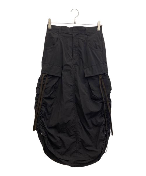 STUDIOUS（ステュディオス）STUDIOUS (ステュディオス) Drawstring Cargo Skirt ブラウン サイズ:1の古着・服飾アイテム