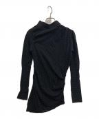 BELPERベルパー）の古着「DOT TWISTED TOP」｜ブラック