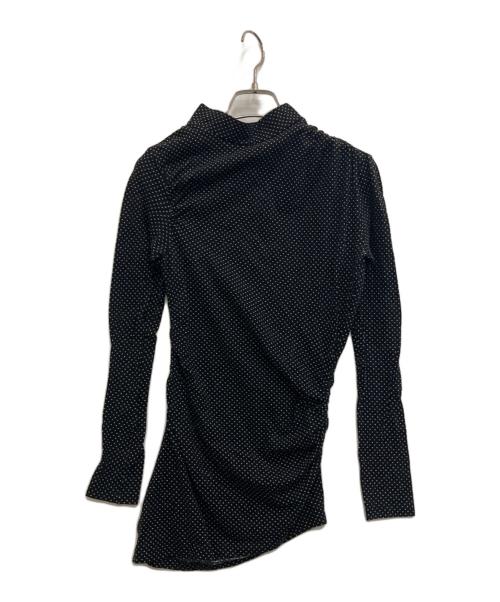 BELPER（ベルパー）BELPER (ベルパー) DOT TWISTED TOP ブラック サイズ:1の古着・服飾アイテム