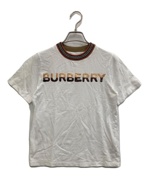 BURBERRY（バーバリー）BURBERRY (バーバリー) 半袖Tシャツ ホワイト サイズ:キッズ規格の古着・服飾アイテム