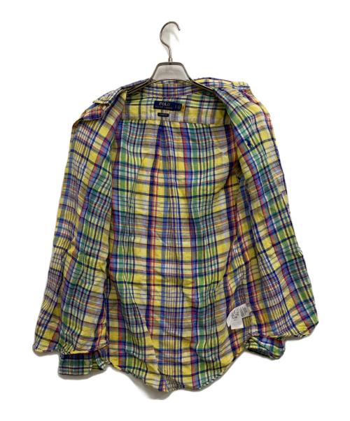 POLO RALPH LAUREN（ポロ・ラルフローレン）POLO RALPH LAUREN (ポロ・ラルフローレン) リネンチェックシャツ マルチカラー サイズ:Sの古着・服飾アイテム