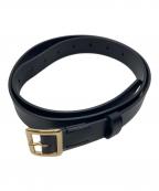 AURALEEオーラリー）の古着「SQUARE BUCKLE BELT」｜ブラック