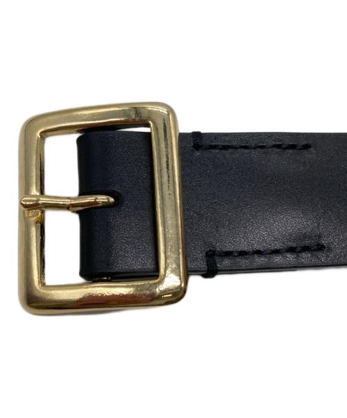 AURALEE（オーラリー）AURALEE (オーラリー) SQUARE BUCKLE BELT ブラック サイズ:Mの古着・服飾アイテム