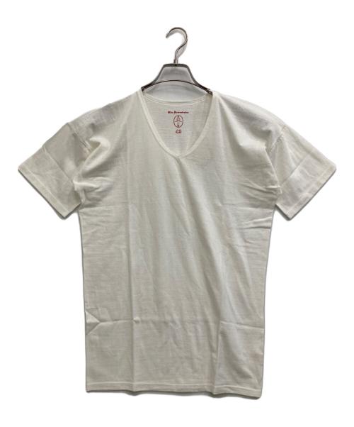 OLDE HOMESTEADER（オールド ホームステッダー）OLDE HOMESTEADER (オールド ホームステッダー) VネックショートスリーブTシャツ アイボリー サイズ:SIZE 42 未使用品の古着・服飾アイテム