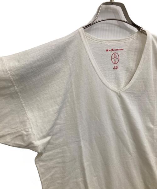 OLDE HOMESTEADER（オールド ホームステッダー）OLDE HOMESTEADER (オールド ホームステッダー) VネックショートスリーブTシャツ アイボリー サイズ:SIZE 42 未使用品の古着・服飾アイテム