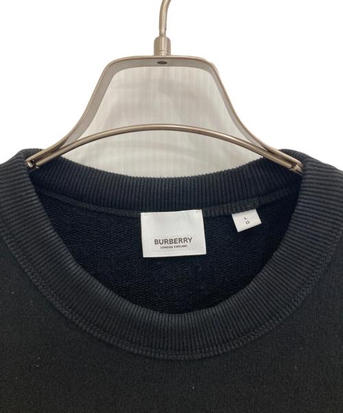 BURBERRY LONDON（バーバリーロンドン）BURBERRY LONDON (バーバリーロンドン) Horse Ferry Print Sweatshirt ブラック サイズ:Ｌの古着・服飾アイテム