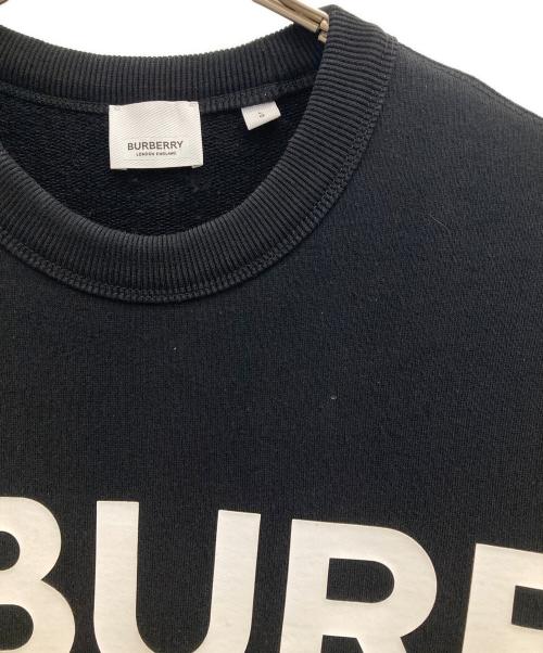 BURBERRY LONDON（バーバリーロンドン）BURBERRY LONDON (バーバリーロンドン) Horse Ferry Print Sweatshirt ブラック サイズ:Ｌの古着・服飾アイテム