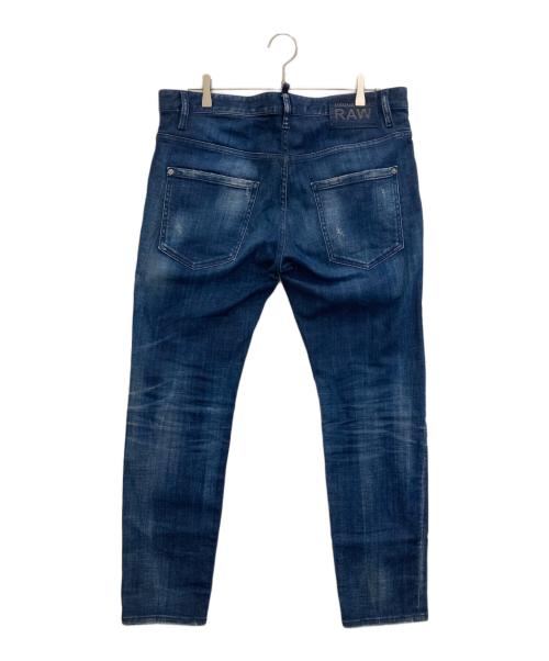DSQUARED2（ディースクエアード）DSQUARED2 (ディースクエアード) SKATER JEAN インディゴ サイズ:52の古着・服飾アイテム