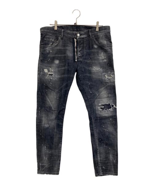 DSQUARED2（ディースクエアード）DSQUARED2 (ディースクエアード) SKATER JEAN ブラック サイズ:50の古着・服飾アイテム