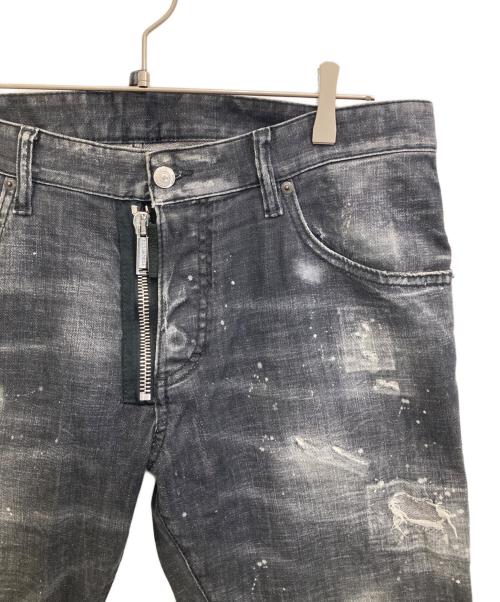 DSQUARED2（ディースクエアード）DSQUARED2 (ディースクエアード) SKATER JEAN ブラック サイズ:50の古着・服飾アイテム