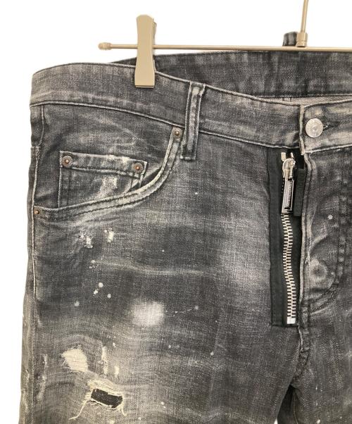 DSQUARED2（ディースクエアード）DSQUARED2 (ディースクエアード) SKATER JEAN ブラック サイズ:50の古着・服飾アイテム