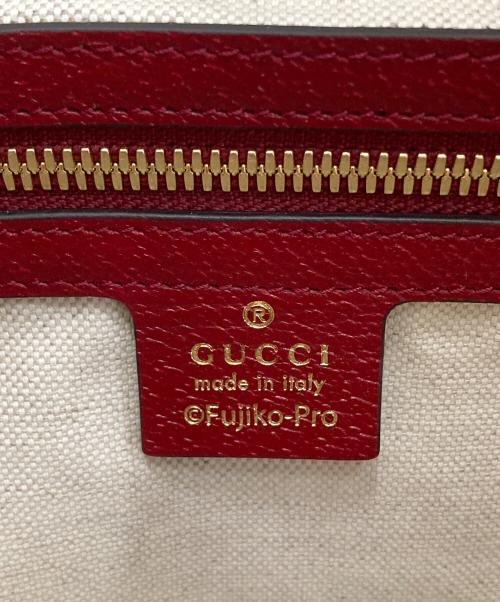 GUCCI（グッチ）GUCCI (グッチ) DORAEMON (ドラエモン) ダッフルバッグ レッド×ブラウンの古着・服飾アイテム