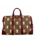 GUCCI（グッチ）の古着「ダッフルバッグ」｜レッド×ブラウン