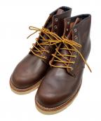 RED WINGレッドウィング）の古着「8158プレーントゥブーツ」｜ブラウン