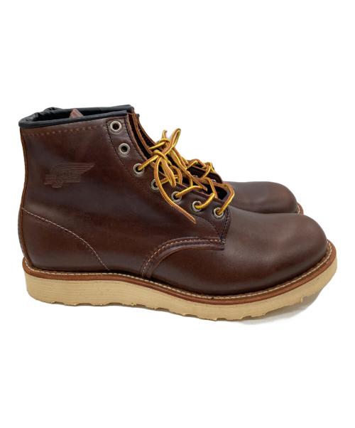 RED WING（レッドウィング）RED WING (レッドウィング) 8158プレーントゥブーツ ブラウン サイズ:US9の古着・服飾アイテム