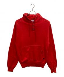 RUSSELL ATHLETIC（ラッセルアスレチック）の古着「ヘンリーネックパーカー」｜レッド