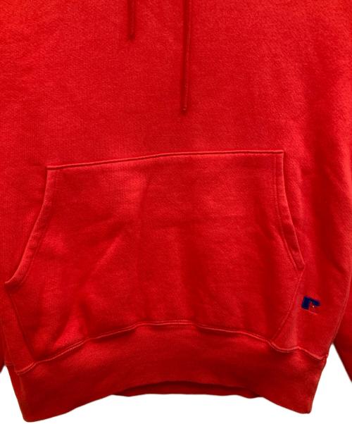 RUSSELL ATHLETIC（ラッセルアスレチック）RUSSELL ATHLETIC (ラッセルアスレチック) ヘンリーネックパーカー レッド サイズ:Mの古着・服飾アイテム
