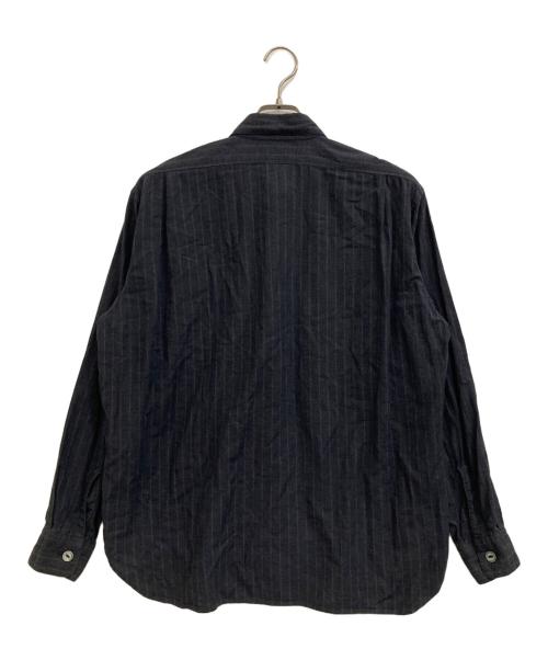 FUJITO（フジト）FUJITO (フジト) ストライプシャツ グレーの古着・服飾アイテム