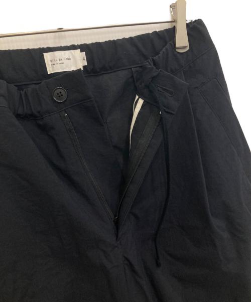 STILL BY HAND（スティルバイハンド）STILL BY HAND (スティルバイハンド) ナイロンタスランタックパンツ ブラック サイズ:SIZE 44の古着・服飾アイテム