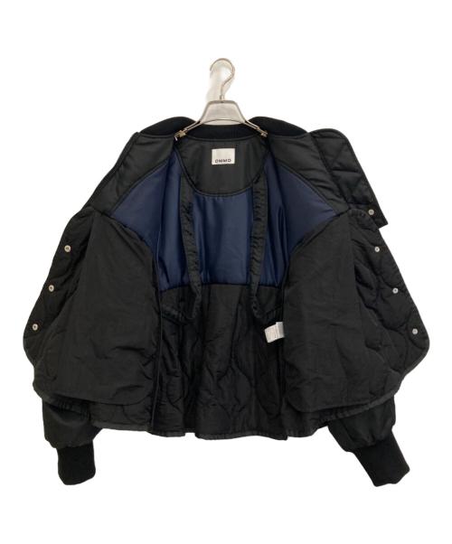 OMMO（オーエムエムオー）OMMO (オーエムエムオー) PEPLUM QUILTING MA-1 ブラック サイズ:36の古着・服飾アイテム
