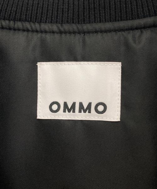 OMMO（オーエムエムオー）OMMO (オーエムエムオー) PEPLUM QUILTING MA-1 ブラック サイズ:36の古着・服飾アイテム