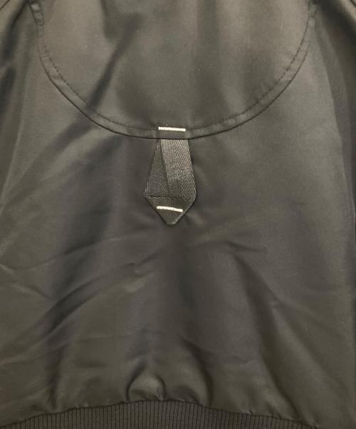 OMMO（オーエムエムオー）OMMO (オーエムエムオー) PEPLUM QUILTING MA-1 ブラック サイズ:36の古着・服飾アイテム