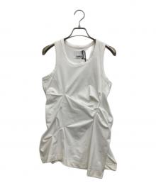 OMMO（オーエムエムオー）の古着「LINE SLIT TUCK TOP」｜ホワイト