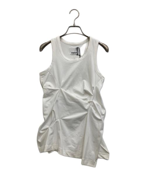 OMMO（オーエムエムオー）OMMO (オーエムエムオー) LINE SLIT TUCK TOP ホワイト サイズ:Fの古着・服飾アイテム