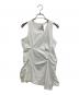 OMMO（オーエムエムオー）の古着「LINE SLIT TUCK TOP」｜ホワイト