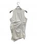 OMMO (オーエムエムオー) LINE SLIT TUCK TOP ホワイト サイズ:F：11000円