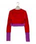 OMMO (オーエムエムオー) BLOCKING SHORT KT カーディガン レッド サイズ:38：14000円