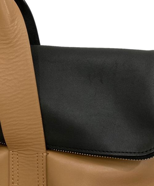 3.1 phillip lim（スリーワンフィリップリム）3.1 phillip lim (スリーワンフィリップリム) バイカラーレザーバッグ ブラック×ブラウンの古着・服飾アイテム