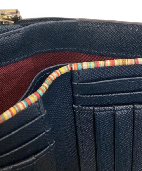 PAUL SMITH（ポールスミス）PAUL SMITH (ポールスミス) 2つ折り財布 ネイビーの古着・服飾アイテム