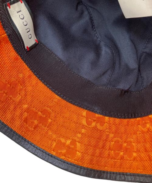 GUCCI（グッチ）GUCCI (グッチ) Off The Grid Bucket Hat オレンジ サイズ:Sの古着・服飾アイテム
