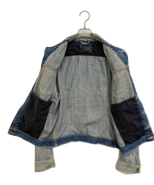 DIESEL（ディーゼル）DIESEL (ディーゼル) ワッペンデニムジャケット インディゴ サイズ:Mの古着・服飾アイテム