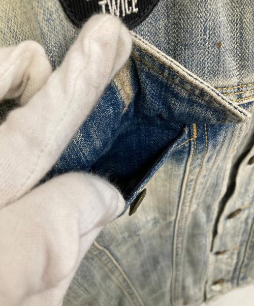 DIESEL（ディーゼル）DIESEL (ディーゼル) ワッペンデニムジャケット インディゴ サイズ:Mの古着・服飾アイテム