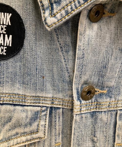 DIESEL（ディーゼル）DIESEL (ディーゼル) ワッペンデニムジャケット インディゴ サイズ:Mの古着・服飾アイテム