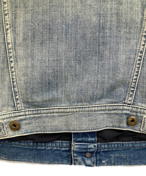 DIESEL（ディーゼル）DIESEL (ディーゼル) ワッペンデニムジャケット インディゴ サイズ:Mの古着・服飾アイテム