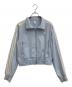 adidas（アディダス）の古着「スウェットフルジップ W SMOCKED TRACKTOP AP」｜スカイブルー