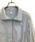 中古・古着 adidas (アディダス) スウェットフルジップ W SMOCKED TRACKTOP AP スカイブルー サイズ:Ｌ：7000円