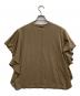 MICA&DEAL (マイカアンドディール) ロゴフリルTシャツ ブラウン サイズ:FREE：5000円