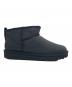 中古・古着 UGG (アグ) Classic Ultra Mini LTHR/ムートンブーツ ブラック サイズ:23：14000円