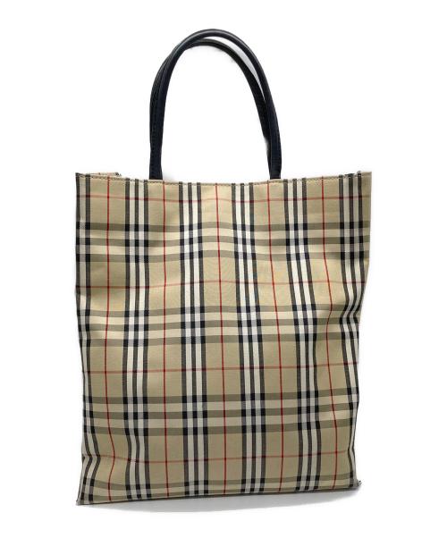 BURBERRY（バーバリー）BURBERRY (バーバリー) ノバチェックトートバッグ ベージュの古着・服飾アイテム