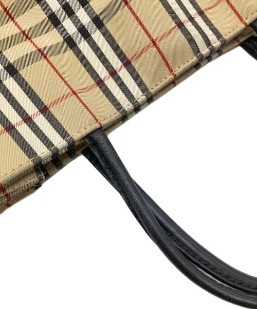 BURBERRY（バーバリー）BURBERRY (バーバリー) ノバチェックトートバッグ ベージュの古着・服飾アイテム